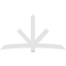 Ekena Millwork Alberta Architectural Grade PVC Gable Bracket, 96"W x 52"H x 2"D x 6"F, 13/12 Pitch GBP096X52X0206ALB00 - alternate 5